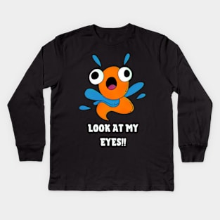 Fish with Big Eyes Kids Long Sleeve T-Shirt